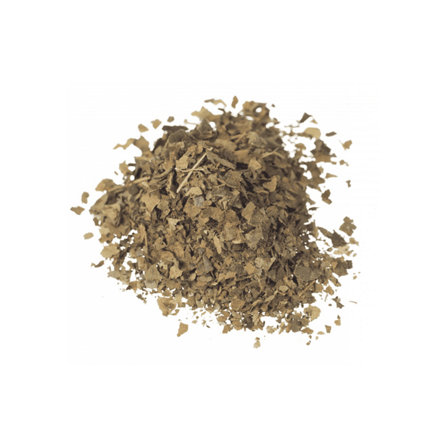 Kra Thom Na crushed leaves, brown herbal powder for ethnobotanical use by Mitrascience.