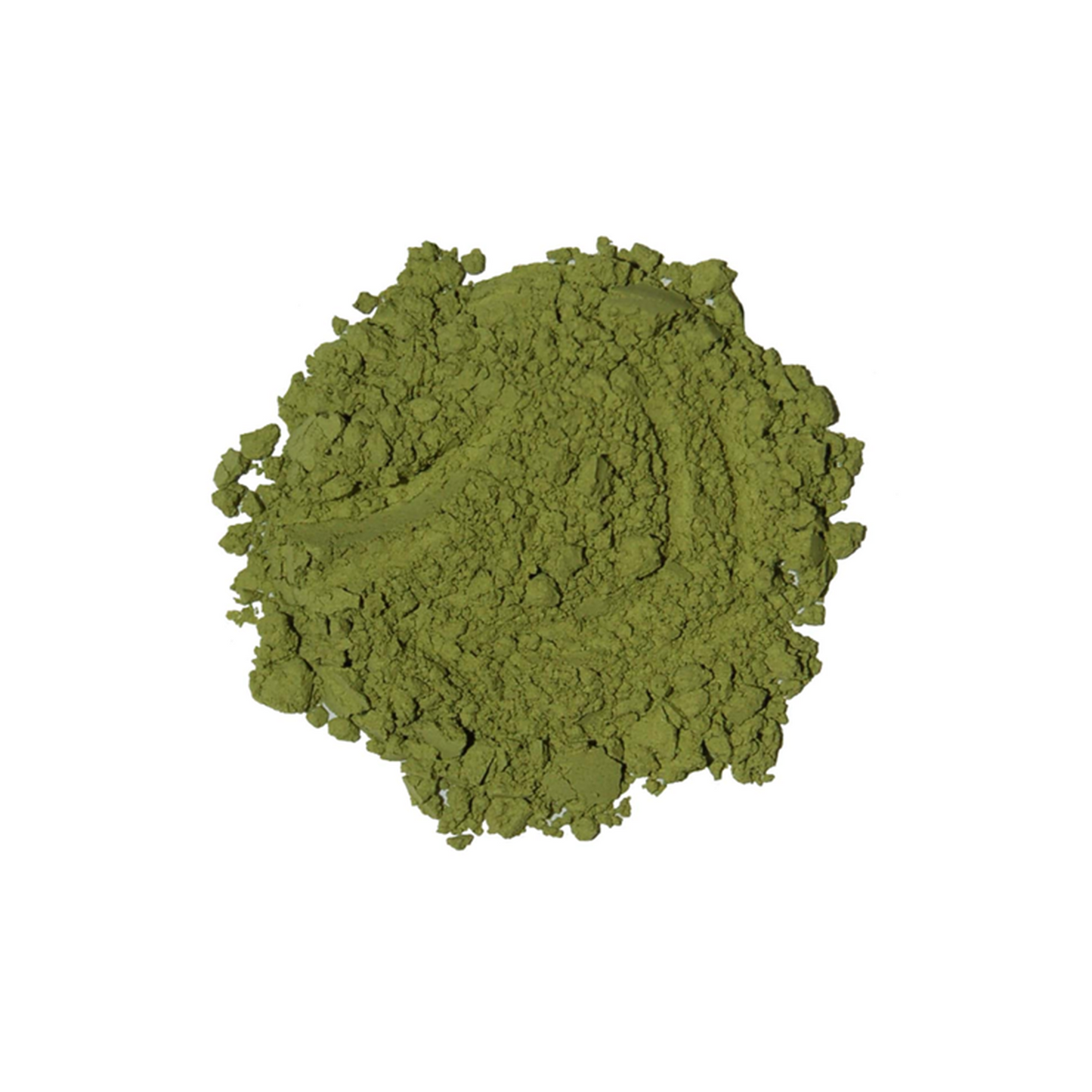 Green powder made from pure Kadamb leaf extract by MitraScience, ideal for herbal and botanical applications.