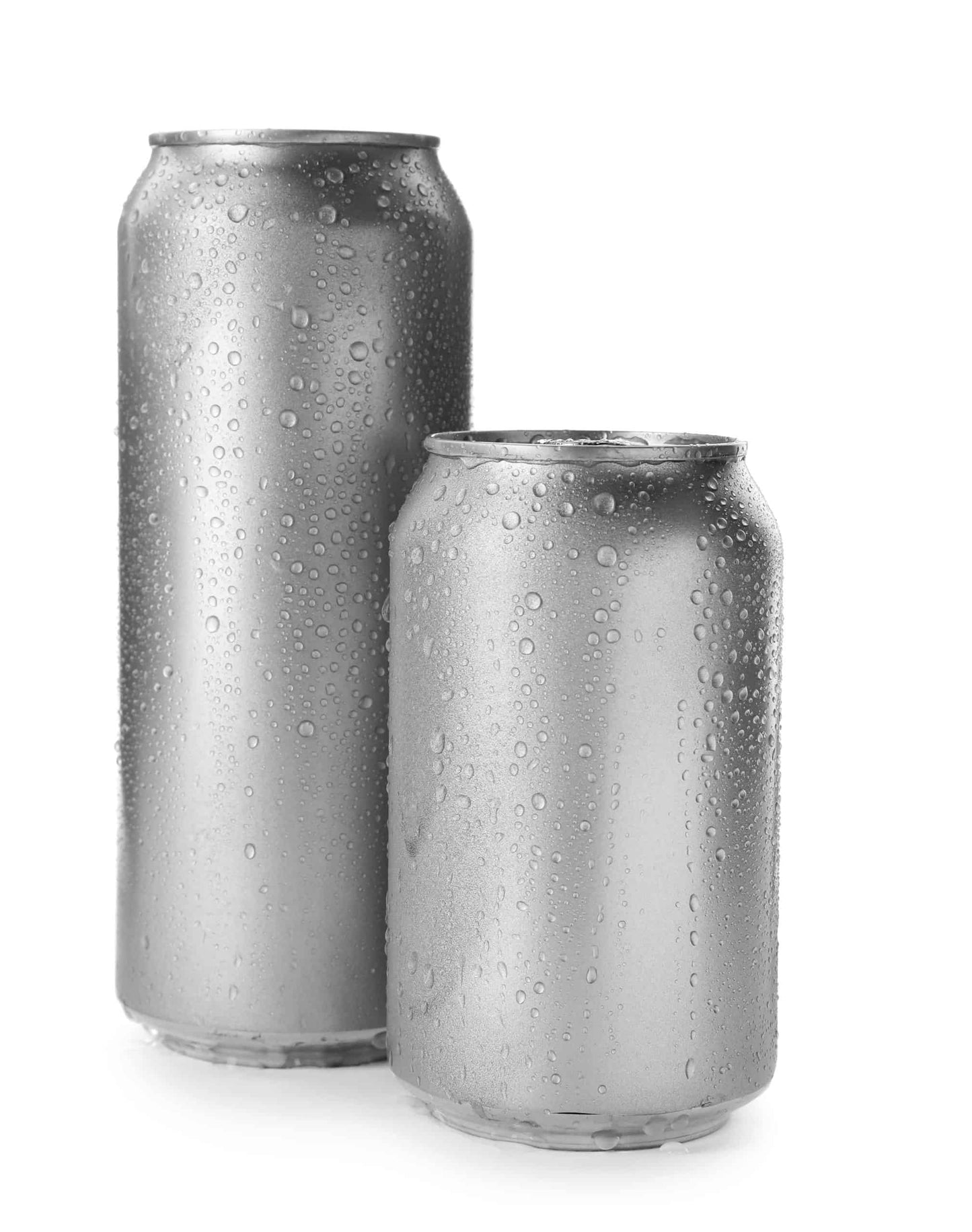 Silver kratom seltzer cans with condensation, 12oz size, 55mg Mitragynine, branded by Mitrascience.